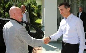 Begegnung mit Georgiens damaligem Regierungschef Bidsina Iwanischwili