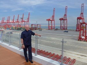 Chinese-built container terminal in Sri Lanka