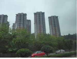 Appartement-Hochhäuser in Guiyang, China