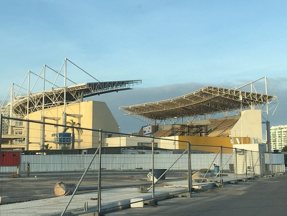 Olympic stadium under construction