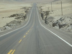 En la carretera rumbo a Ilo, Perú